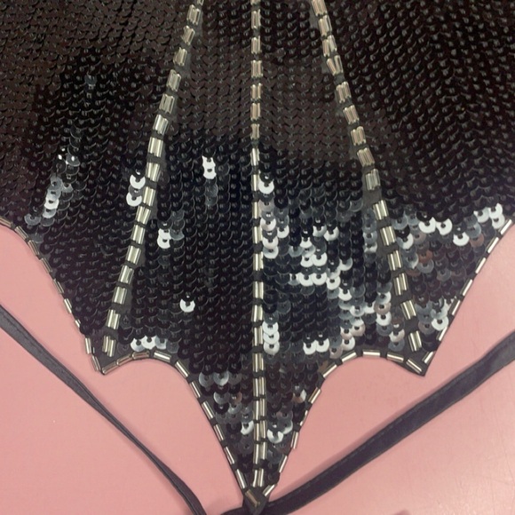 Widow Cave Rave Sequin Bat Top - Picture 3 of 5